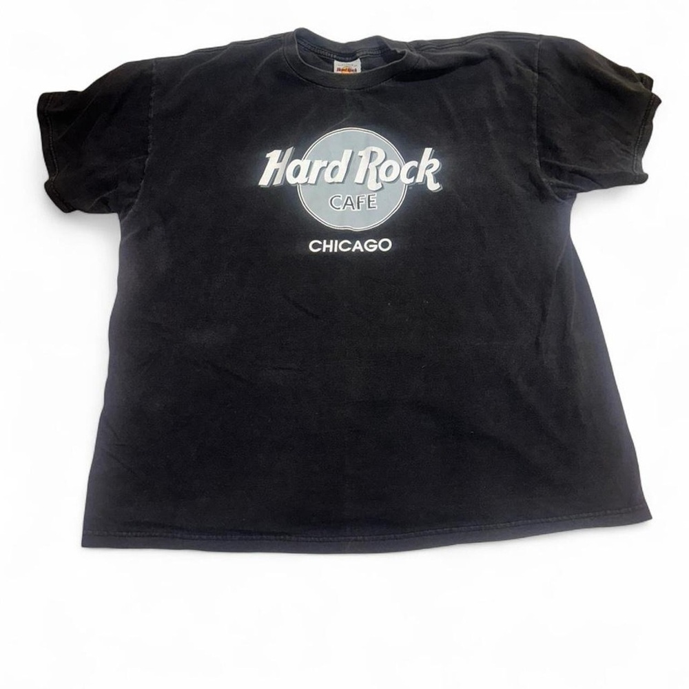 Hard Rock Cafe Black Tee with White Logo
